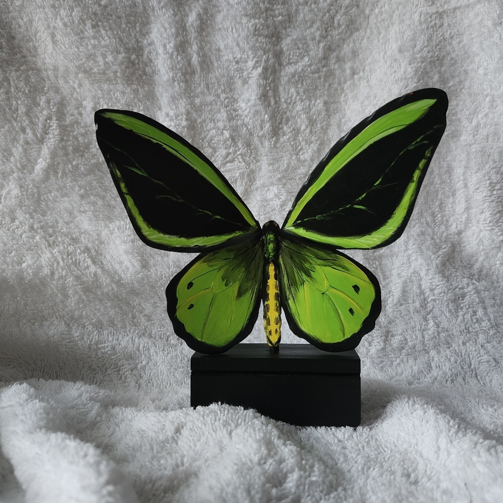 Beatiful Green Metal Butterfly